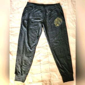 Universal Studios Marvel Avengers Gray Joggers with Tapered Legs